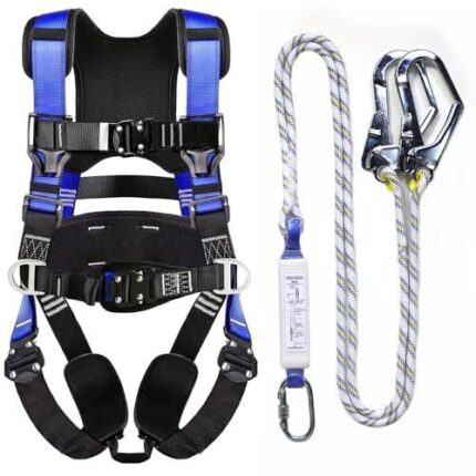 Safety Belt with Shock Absorbing Lanyard